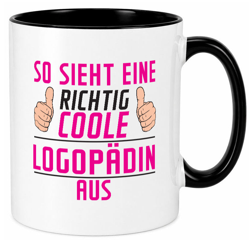 Richtig Coole Logopädin | Sprachtherapie Humor Geschenkidee Tasse