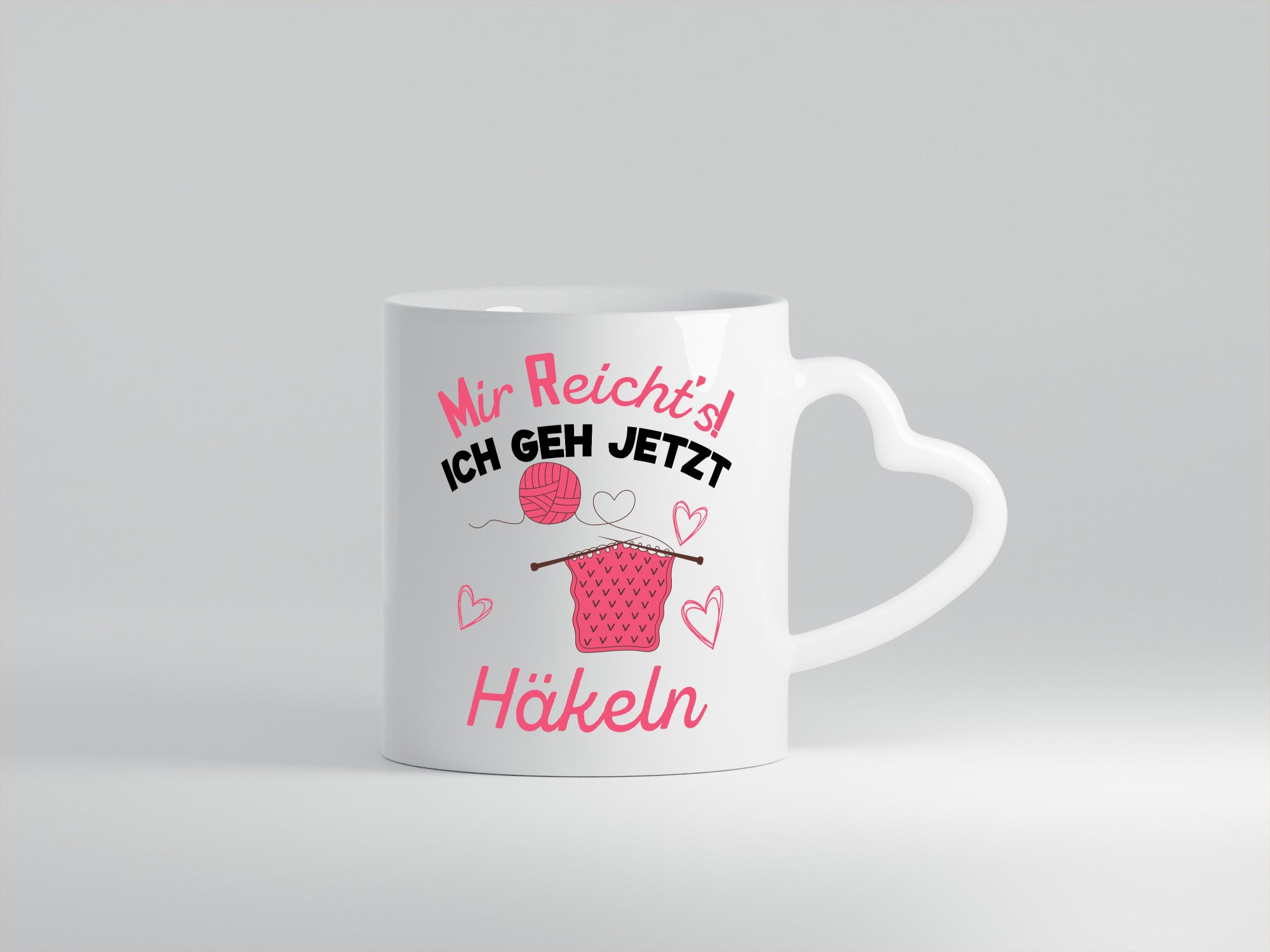 Mir reicht ich geh jetzt Häkeln | Wolle lustig Humor Geschenkidee Geschenk Tasse