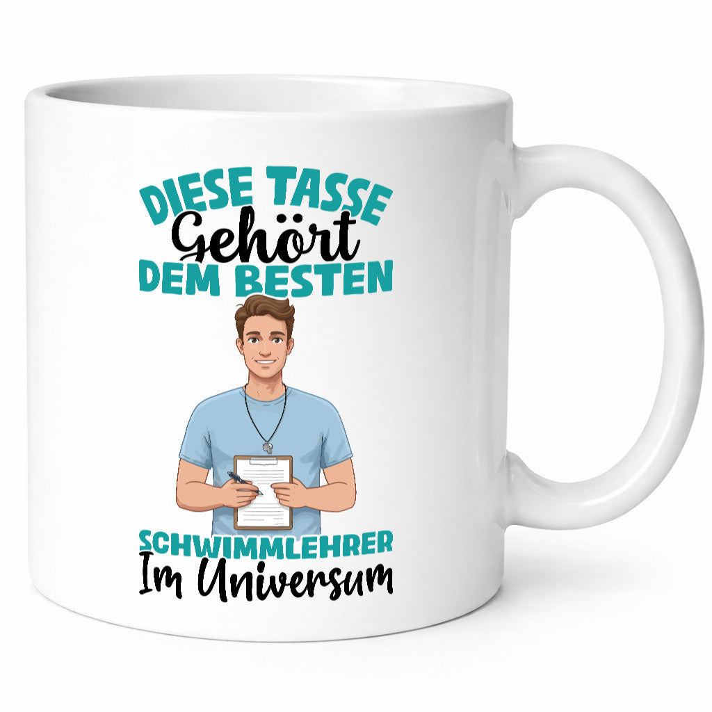 Im Universum: Schwimmlehrer | Lehrer schwimmen Geschenkidee Humor Tasse