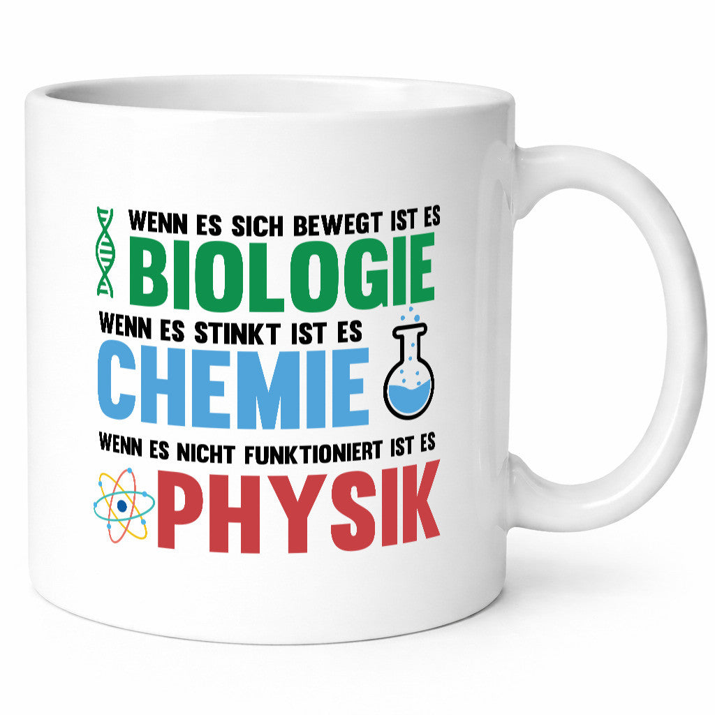 Biologie | Chemie | Psyche | Wissenschaft | Geschenkidee | Humor | Tasse