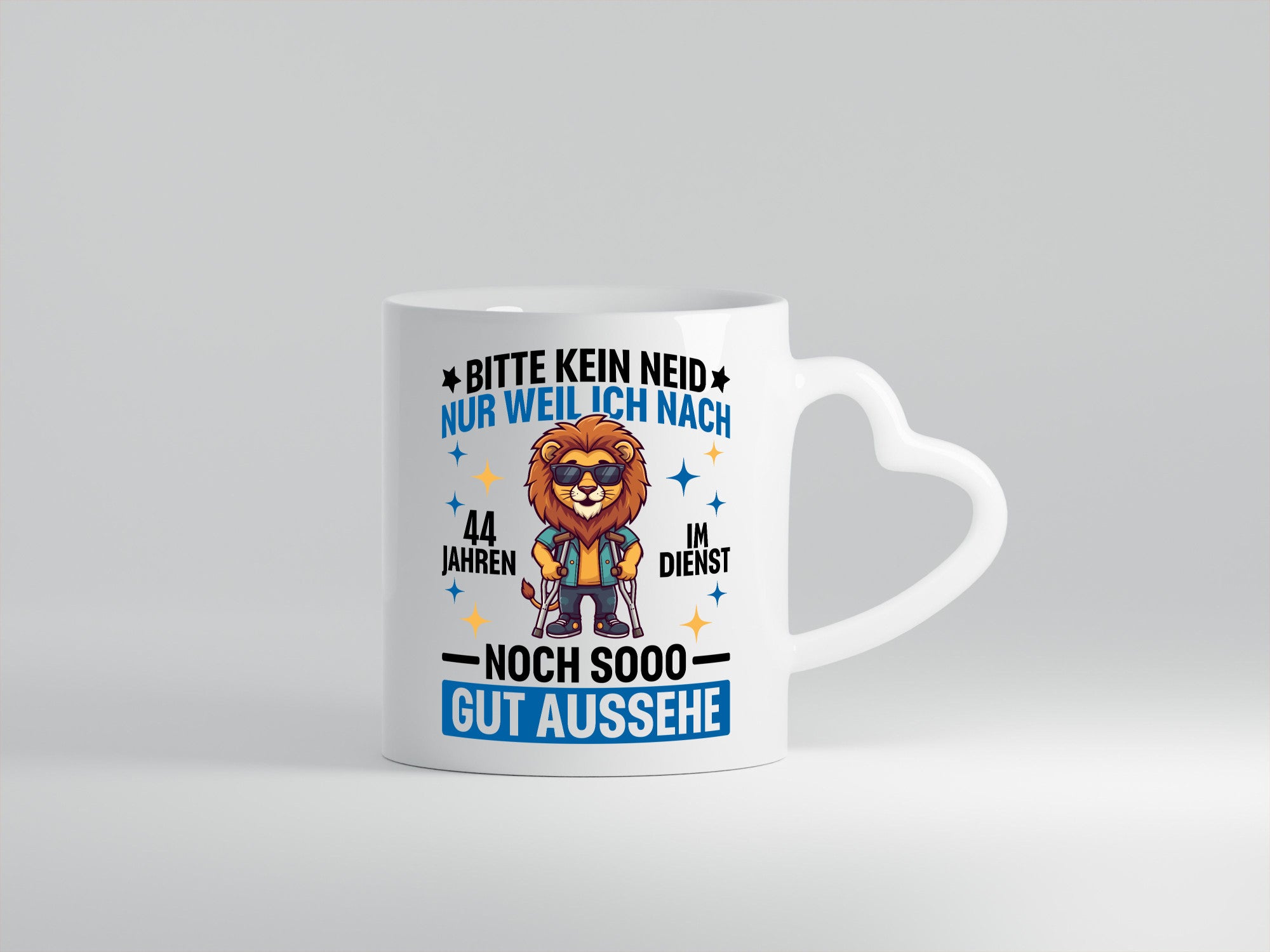 44 Jahre im Dienst | Arbeitsjubiläum Arbeit Geschenk Kollegen Büro lustiger