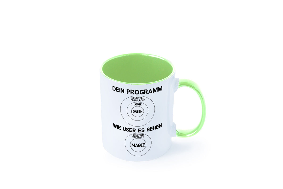 Wie User dein Programm sehen | Programmierer Magie Witz Geschenkidee Humor Tasse