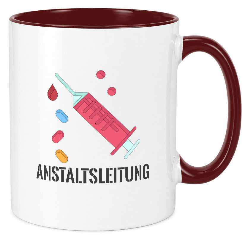 Anstaltsleitung | Krankenschwester Krankenhaus Humor Geschenkidee Tasse