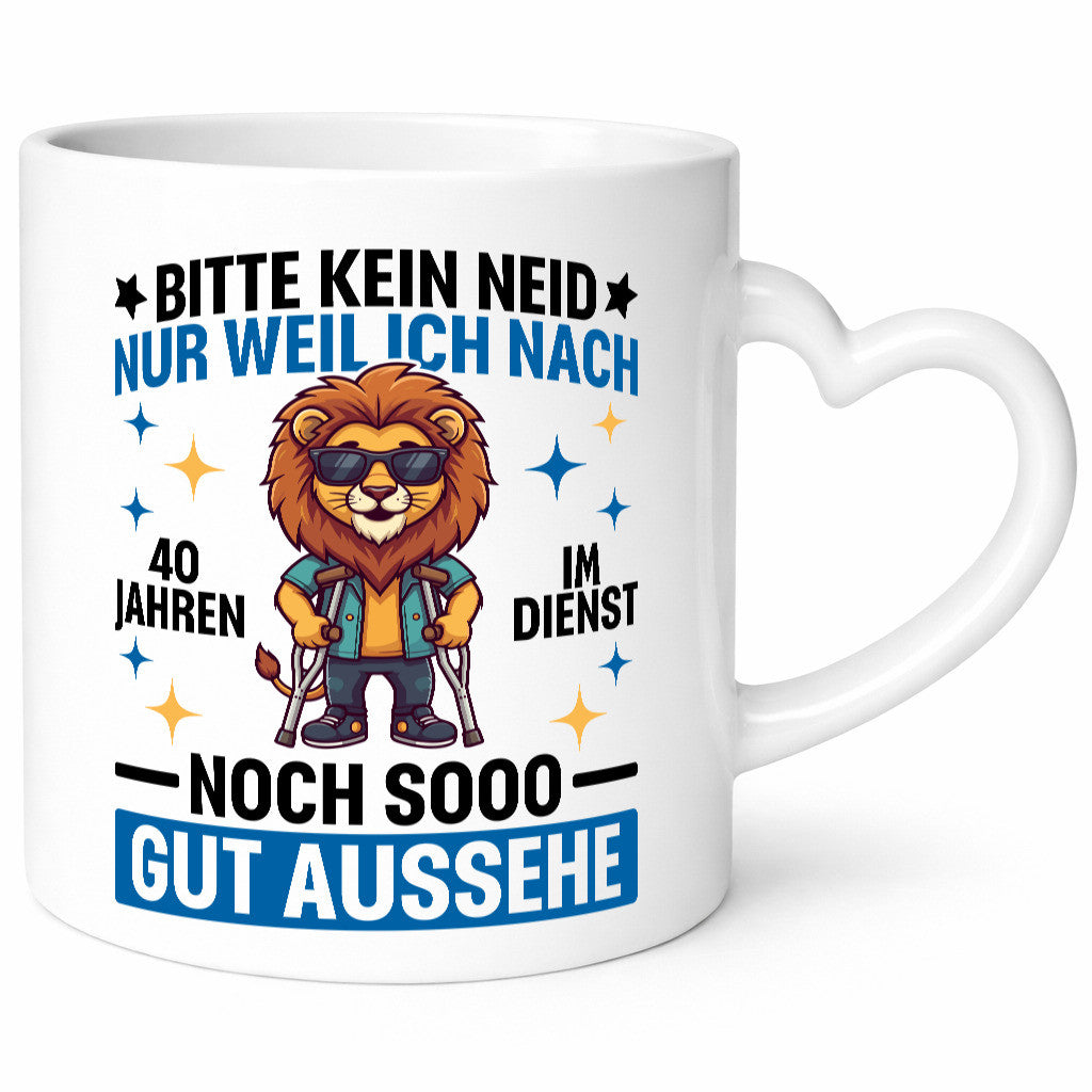 40 Jahre im Dienst | Arbeitsjubiläum Arbeit Humor Kollegen Büro Geschenkidee