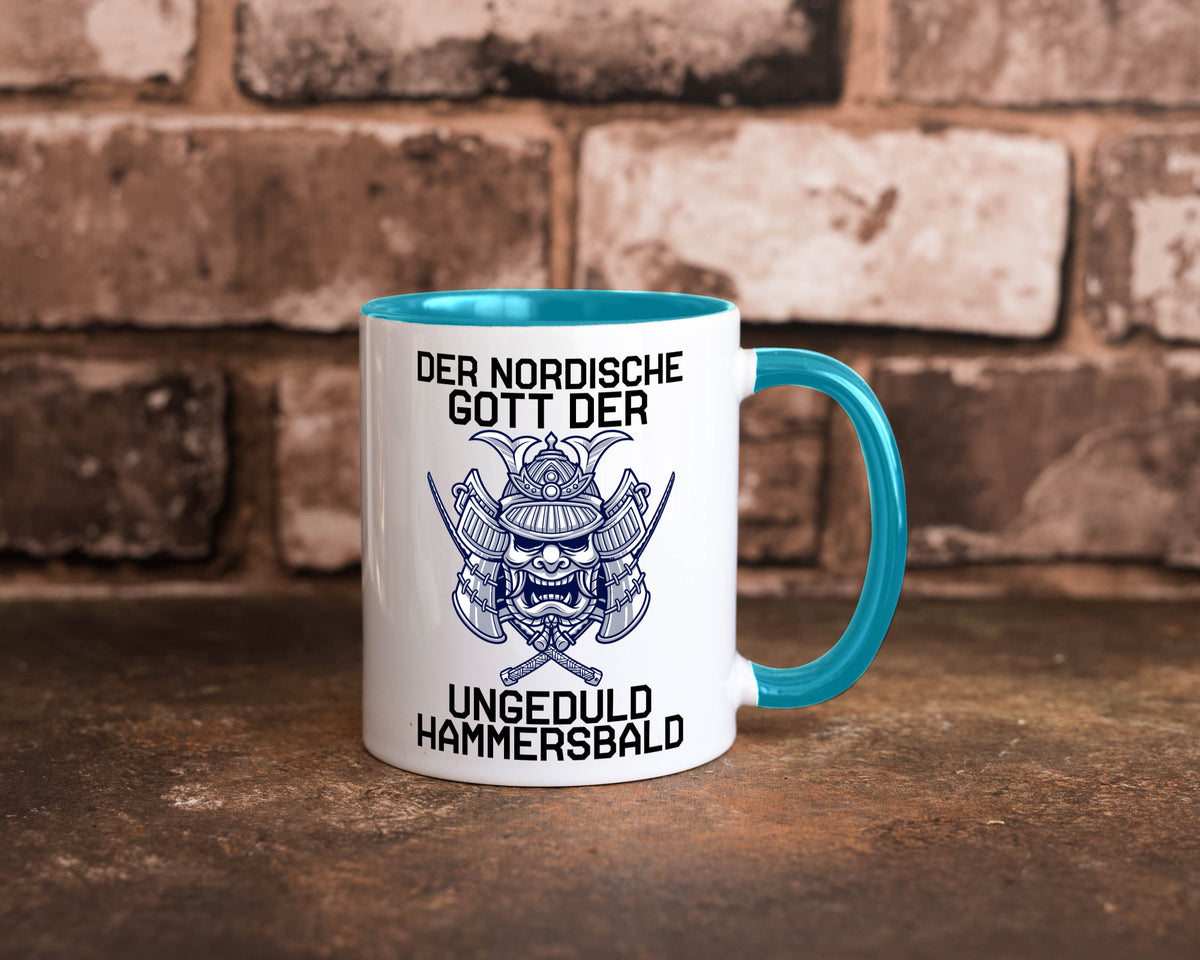 Nordischer Gott der Ungeduld | Mythologie Wikinger lustig Humor Geschenkidee Tasse
