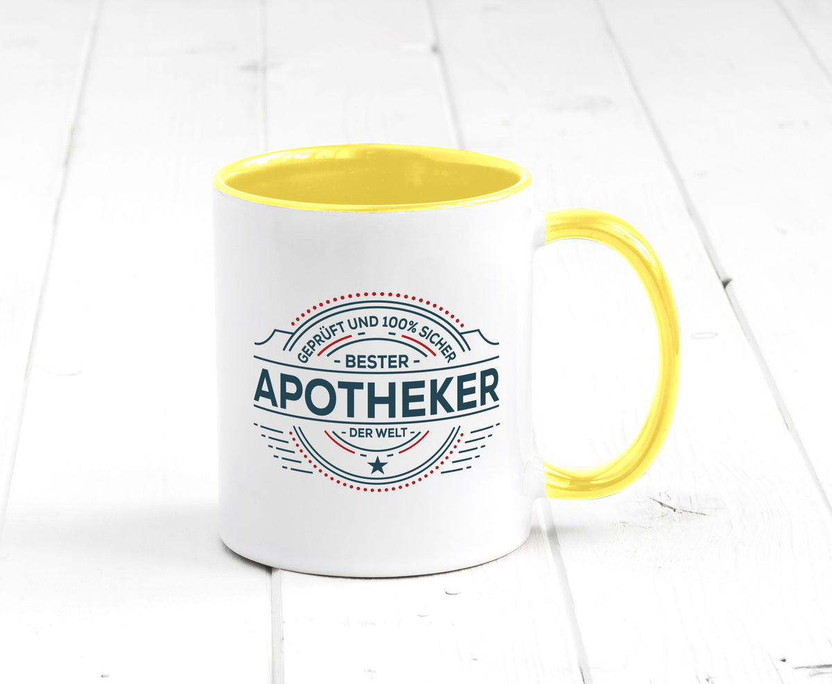 Geprüft und sicher: Apotheker | Apotheke Pharmazie Geschenkidee Humor Tasse