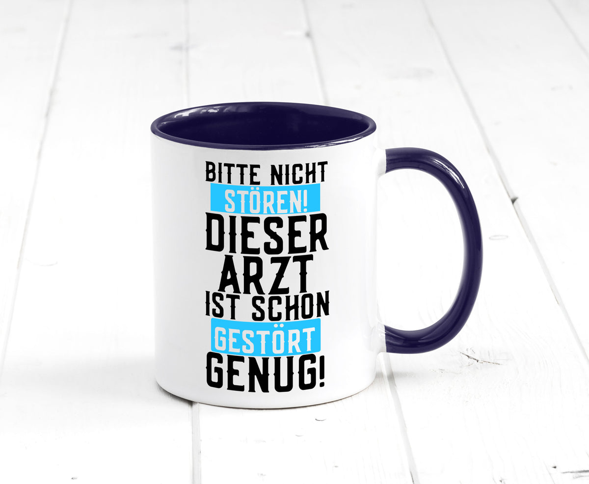Bitte nicht stören | gestörter Arzt Sarkasmus Klinik Geschenkidee Humor Tasse