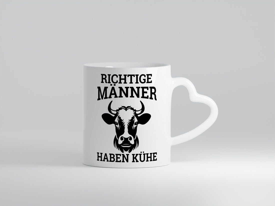 Richtige Männer haben Kühe | Bauernhof Rindvieh Humor Geschenkidee Tasse