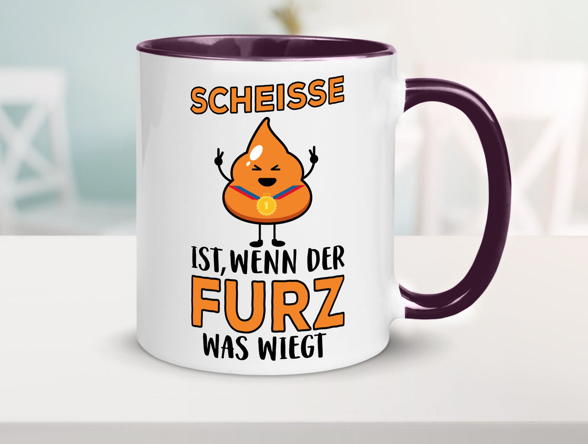 Scheisse ist lustiger Spruch Geschenk Humor Geschenkidee Tasse