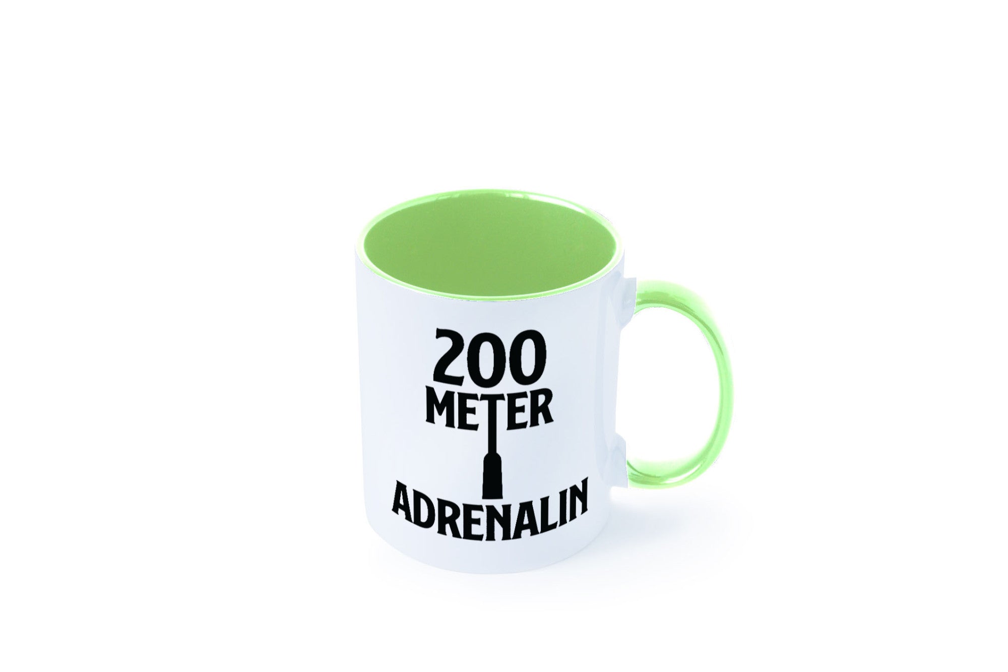200 Meter Adrenalin v2 lustig Humor Geschenkidee Geschenk Tasse