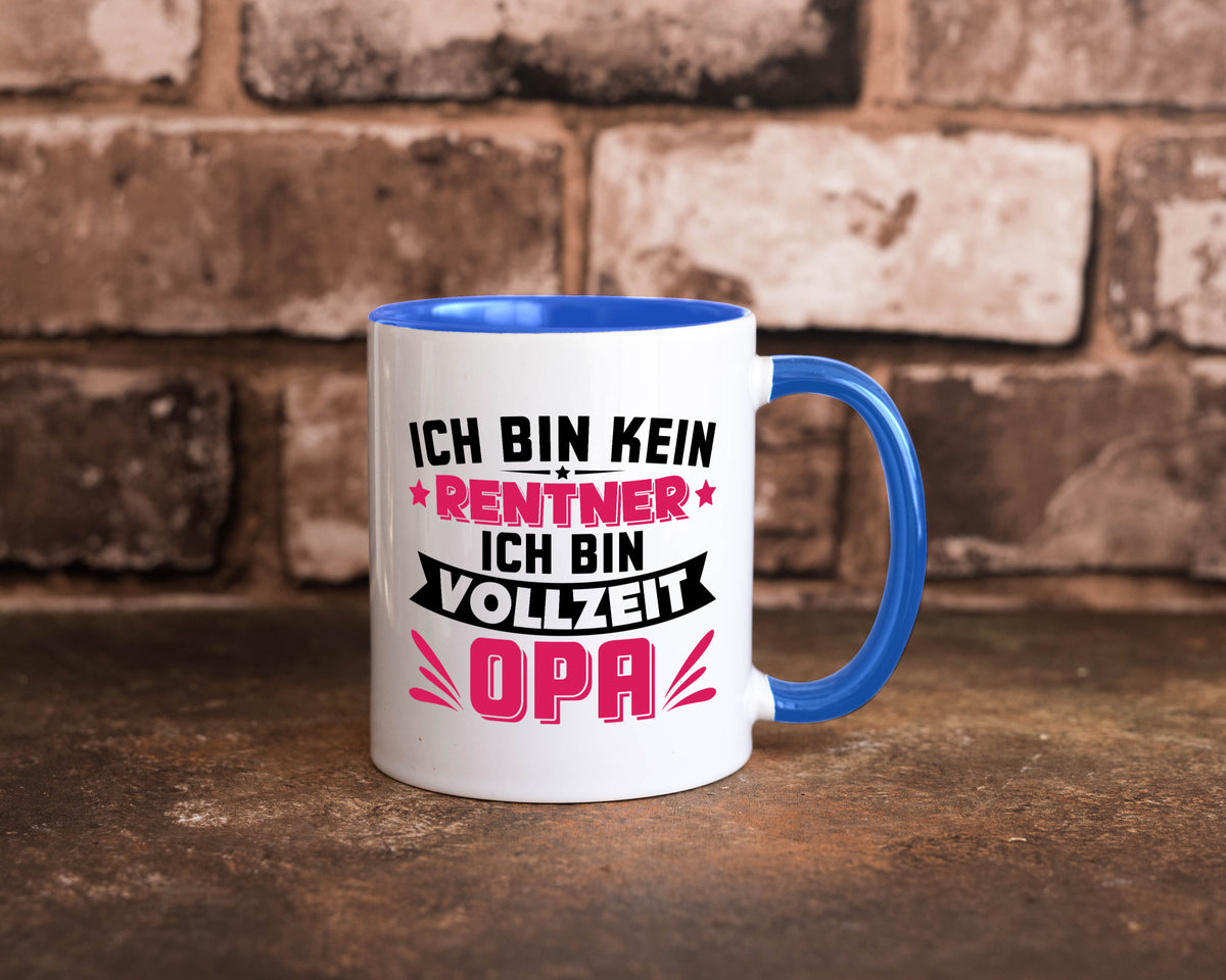 Ich bin vollzeit Opa | Rentner Ruhestand Großvater v2 Humor Familie Tasse