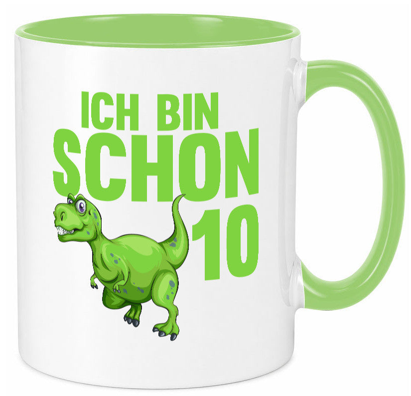10. Geburtstag | 10 Jahre Dino Dinosaurier Geschenk Geschenkidee lustiger Tasse