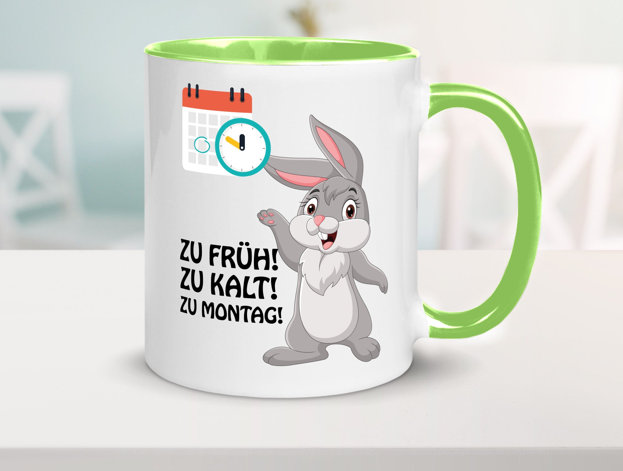 Kalter Montag Geschenkidee Humor Tasse