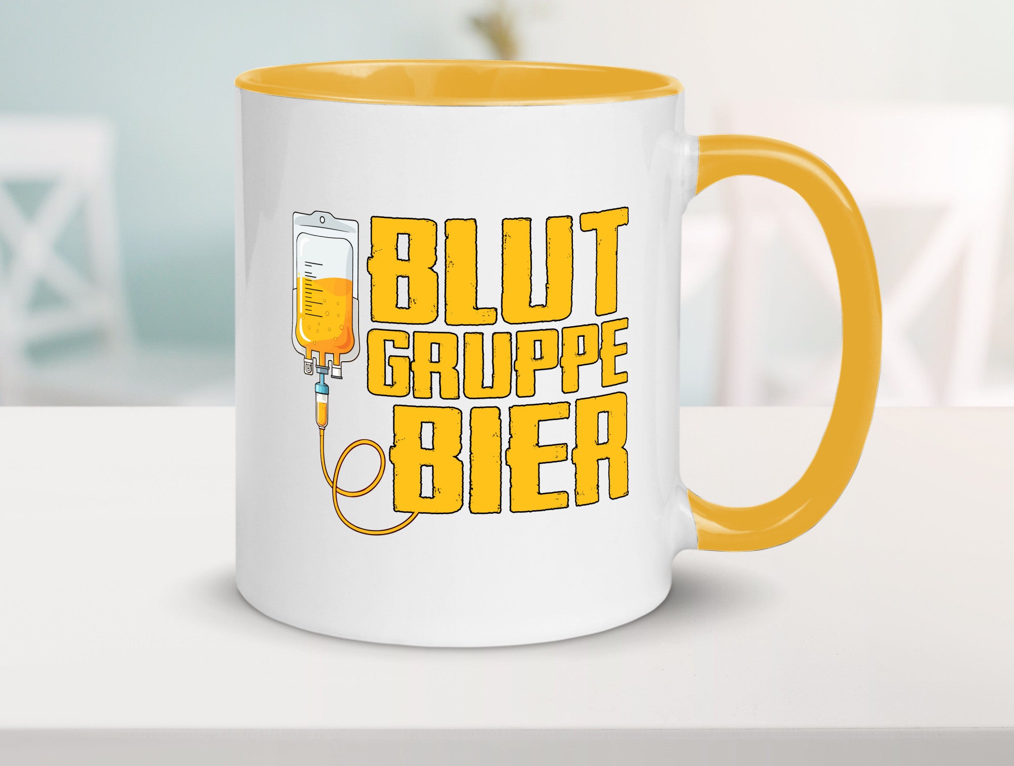 Blutgruppe Bier | Saufen Trinken Biertrinker Humor Geschenkidee Tasse