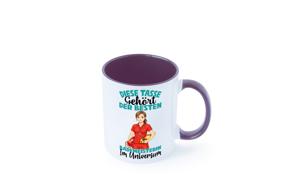 Im Universum: Bademeisterin | Schwimmmeisterin Geschenk Humor Geschenkidee Tasse