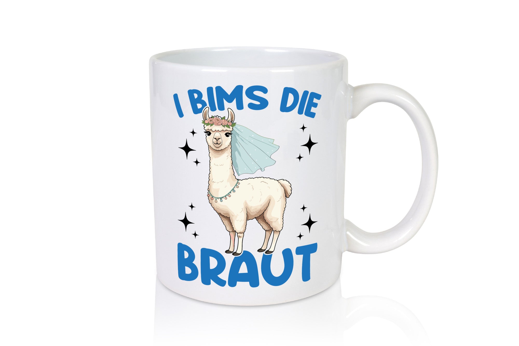 I Bims die Braut | Lama JGA Hochzeit lustig Humor Geschenkidee Geschenk Tasse