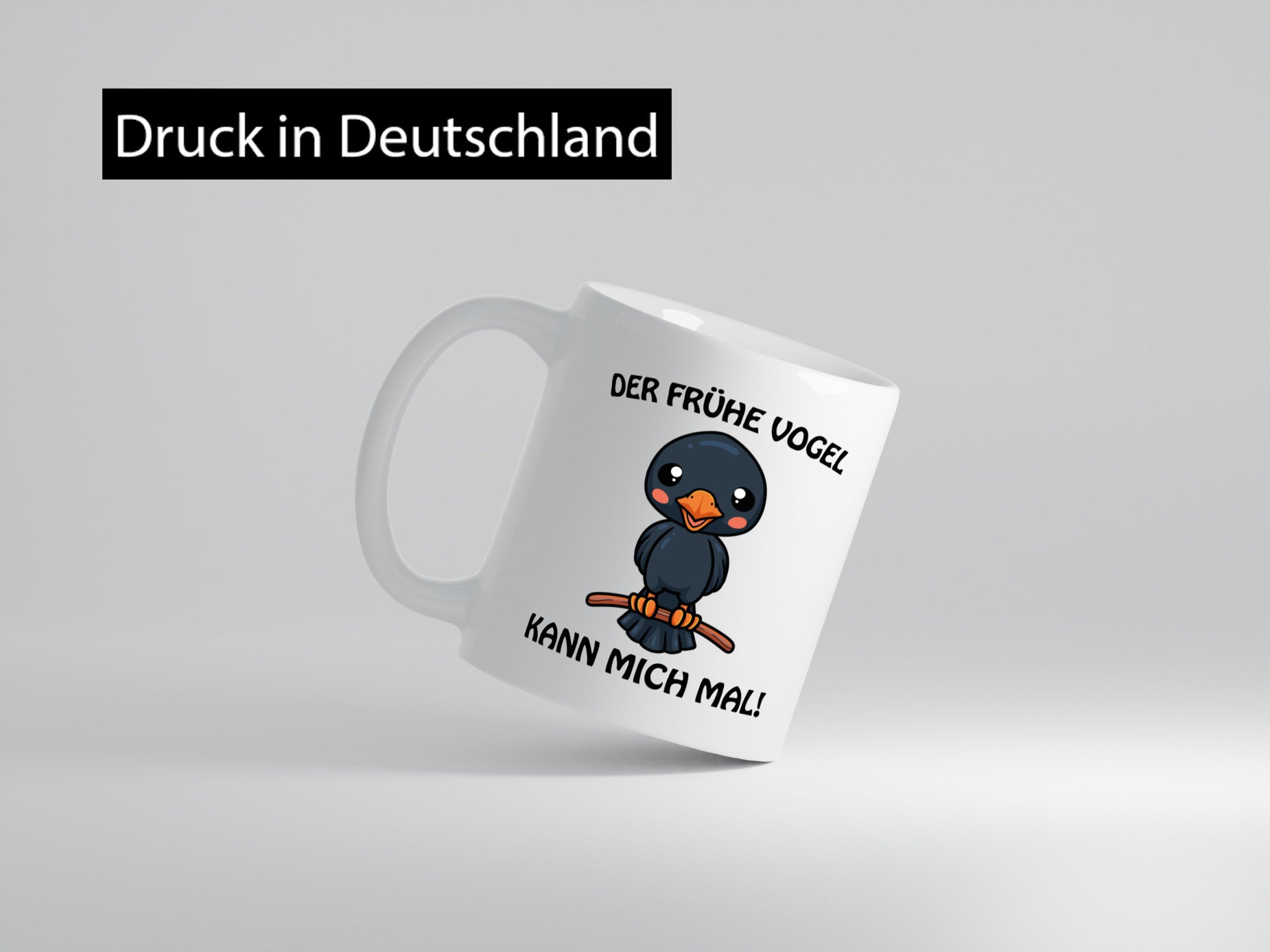 Der Frühe Vogel Humor Geschenkidee Tasse