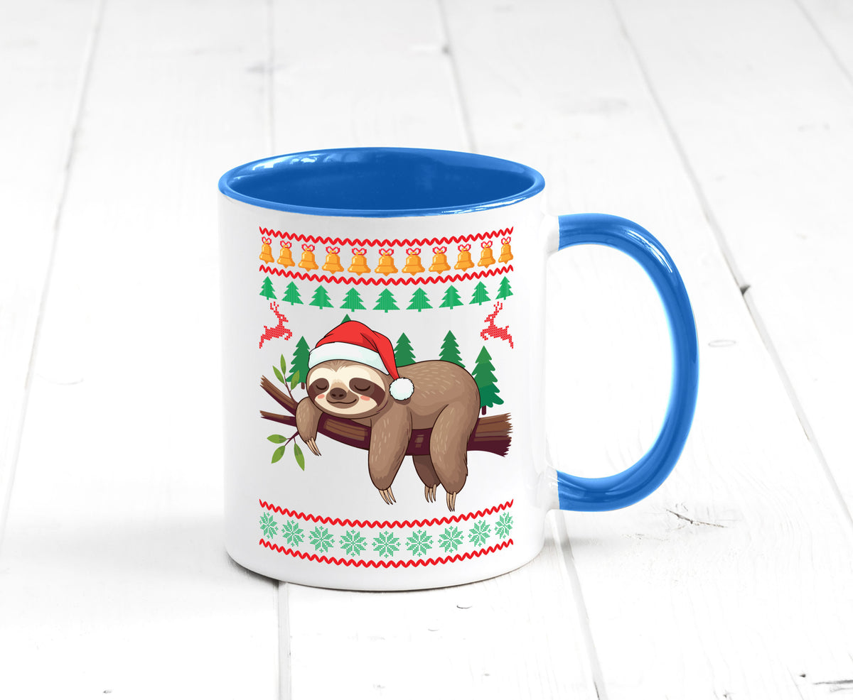 Ugly Christmas | Faultier Weihnachtsfaultier v2 lustig Tierliebhaber Humor Tasse