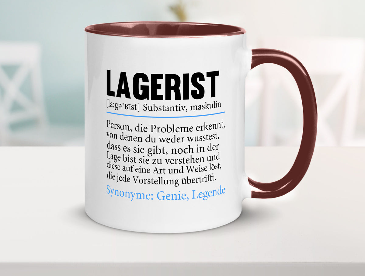 Lagerist | Spruch Beruf Lageristen Lager Arbeiter lustiger Geschenk Arbeit Tasse