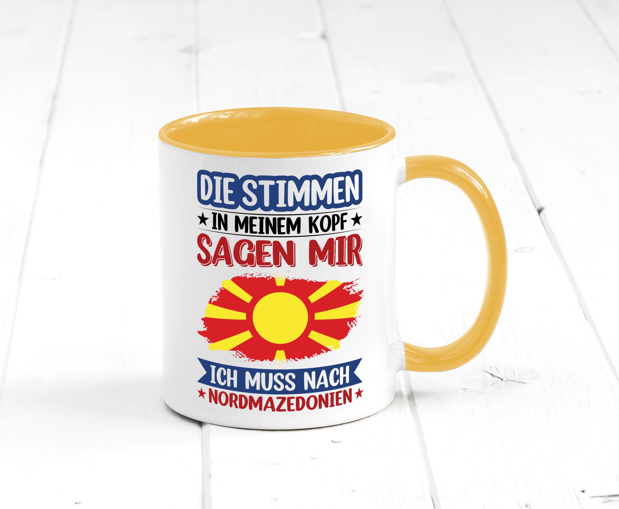 Nordmazedonien | Urlaub Stimmen in meinem Kopf Geschenk Humor Geschenkidee