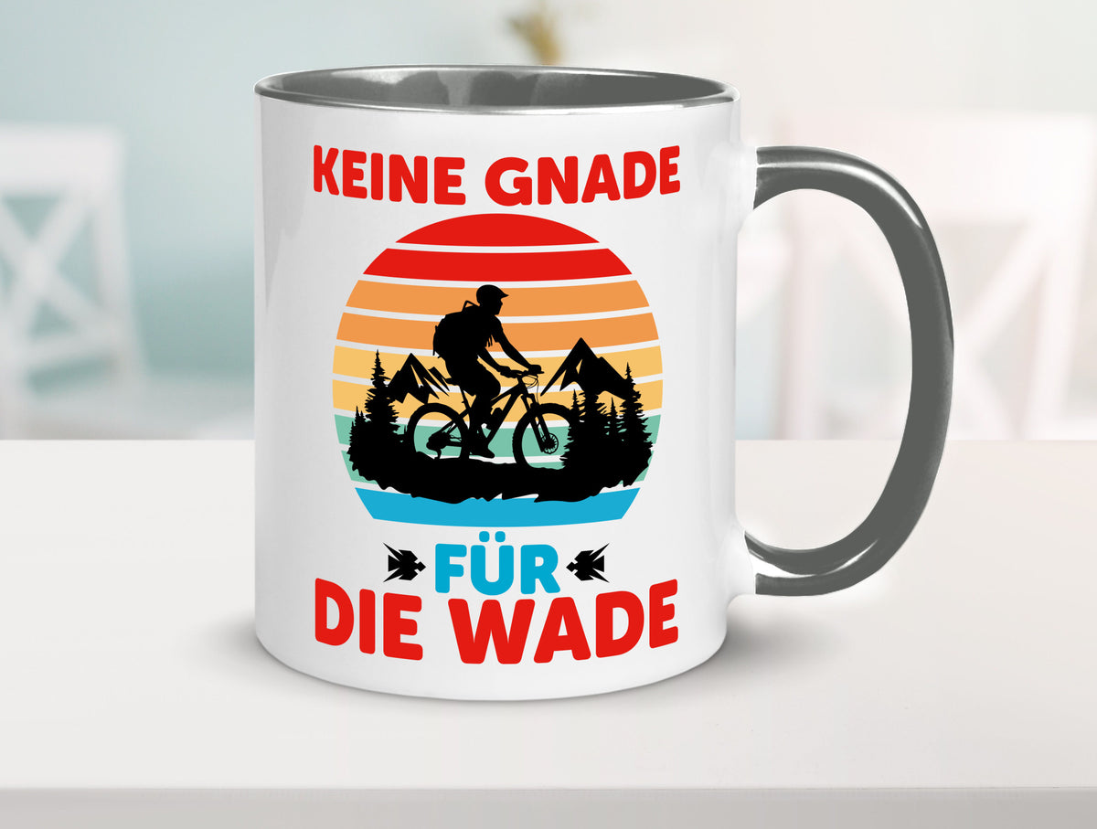 Keine Knade für die Wade | BMX Renrad Biker v2 lustig Humor Geschenkidee Tasse