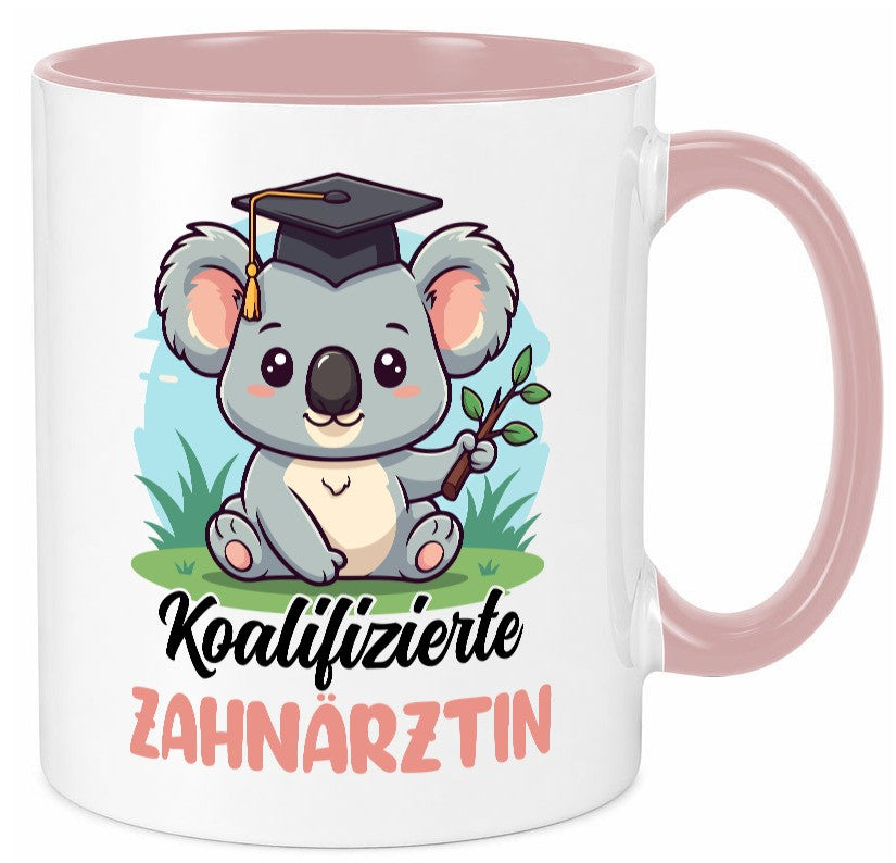 Koalifizierte Zahnärztin | Zahnmedizin Beruf Humor Arbeit Kollegen Büro Tasse
