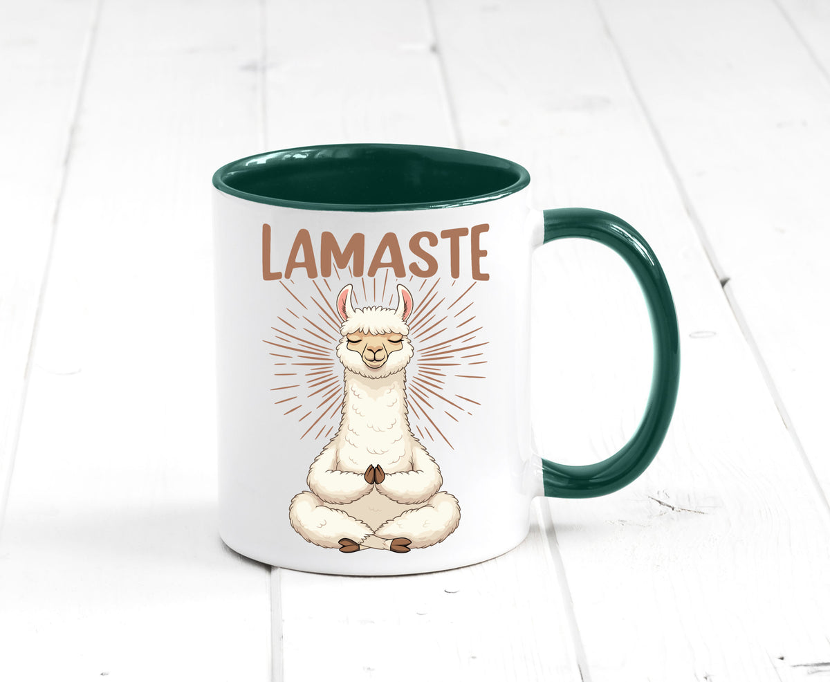 Lamaste | Lama Namaste lustiger Spruch Geschenk Humor Geschenkidee Tasse