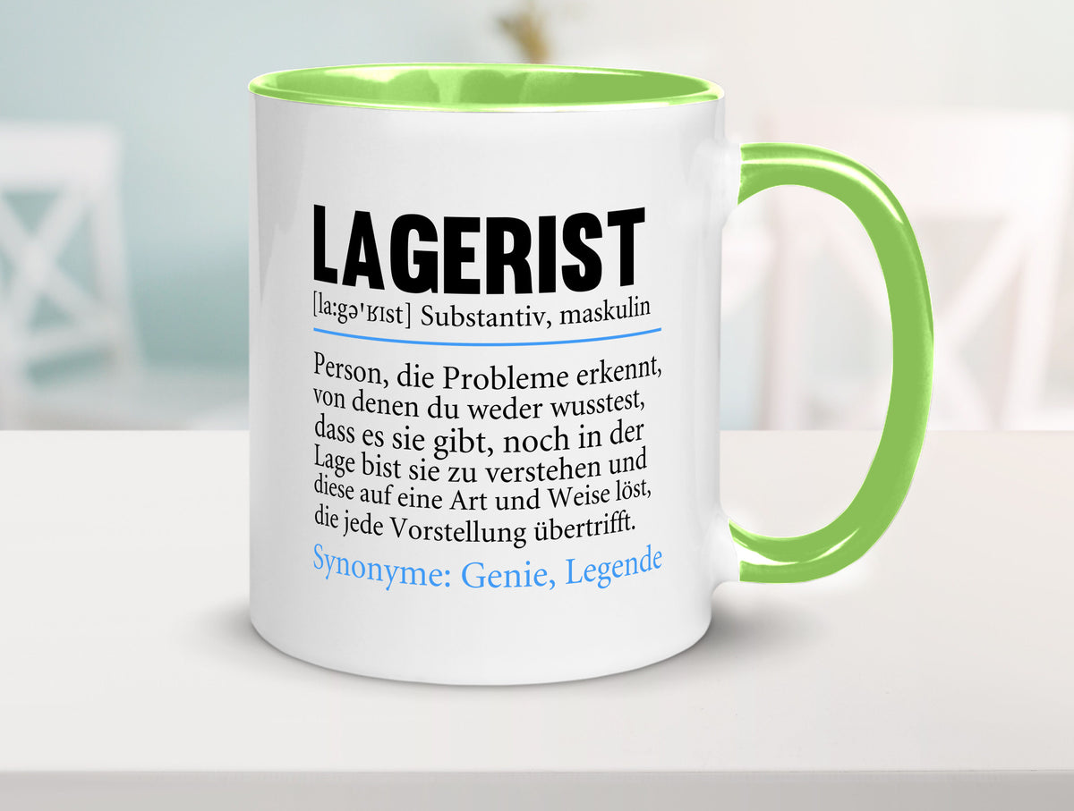 Lagerist | Spruch Beruf Lageristen Lager Arbeiter lustiger Geschenk Arbeit Tasse