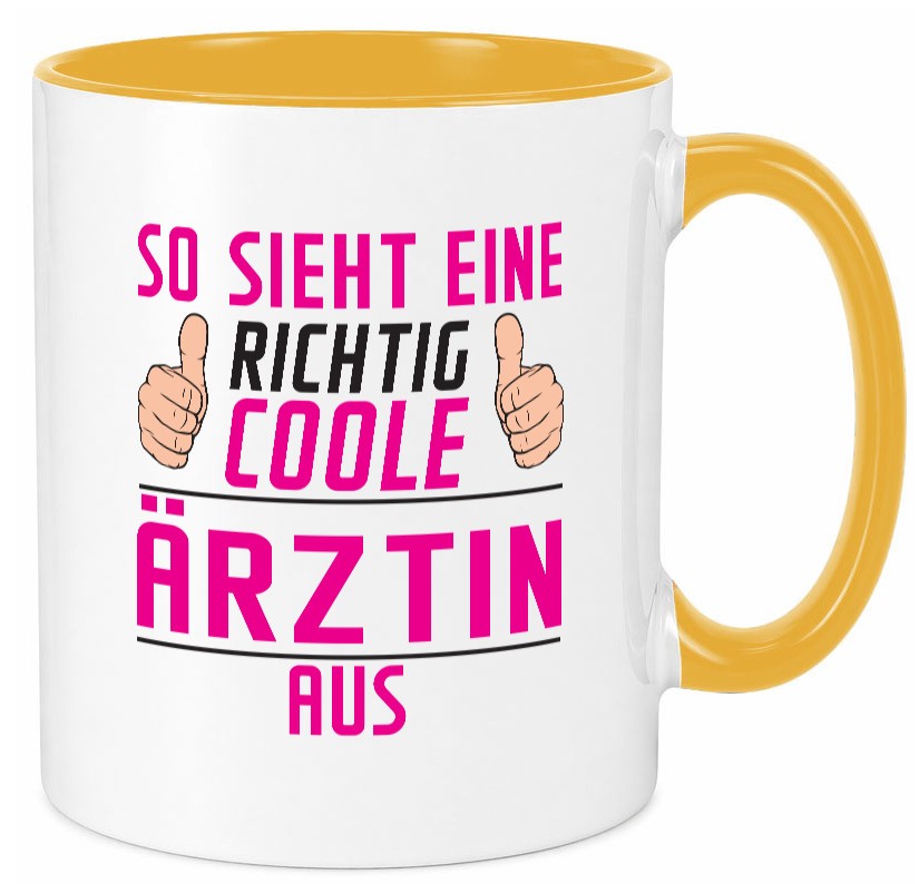 Richtig Coole Ãrztin | Medizin Doktorin Fachärztin Geschenkidee Humor Tasse