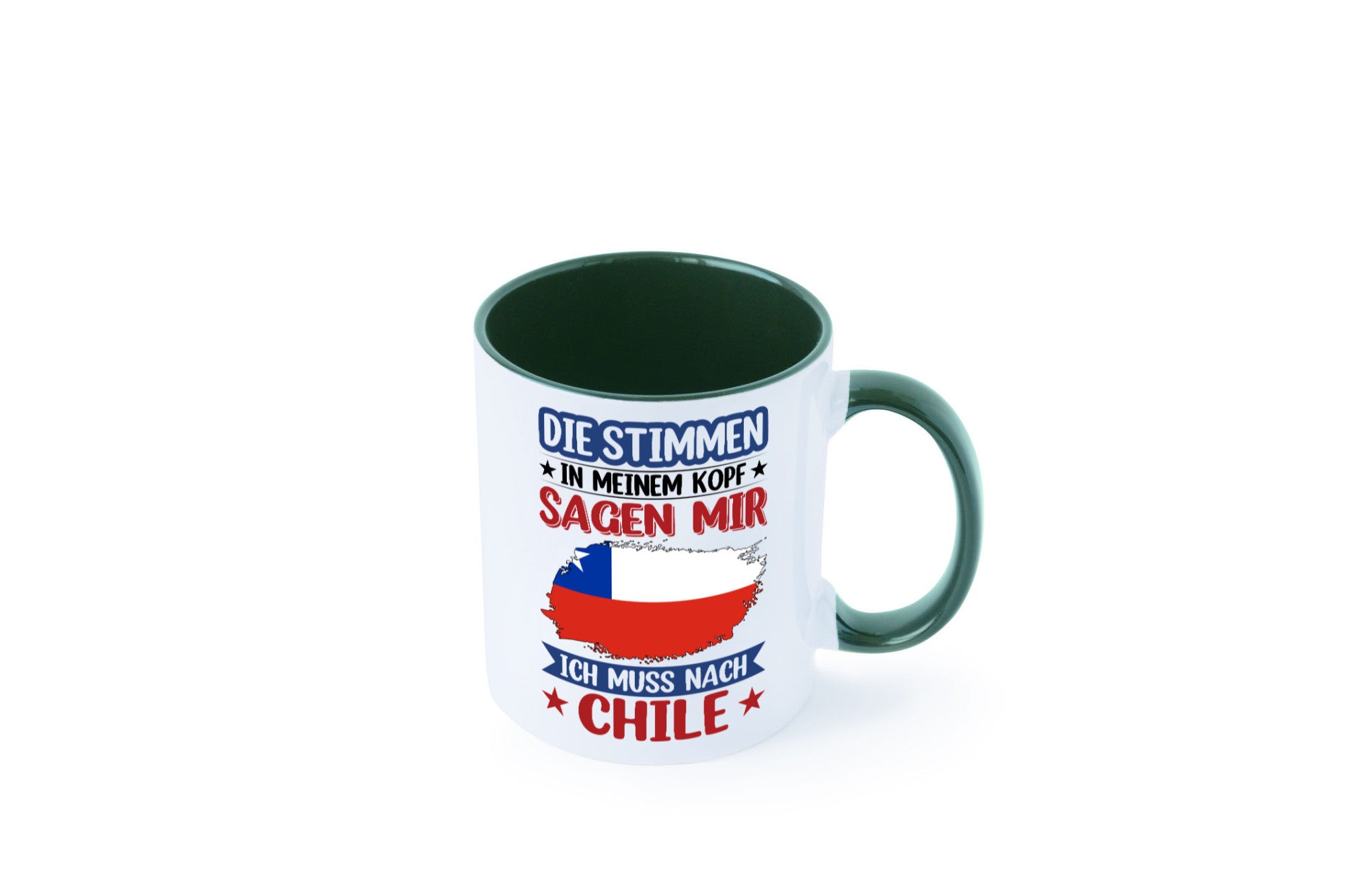 Chile | Urlaub Stimmen in meinem Kopf Traumland Geschenkidee Humor Tasse