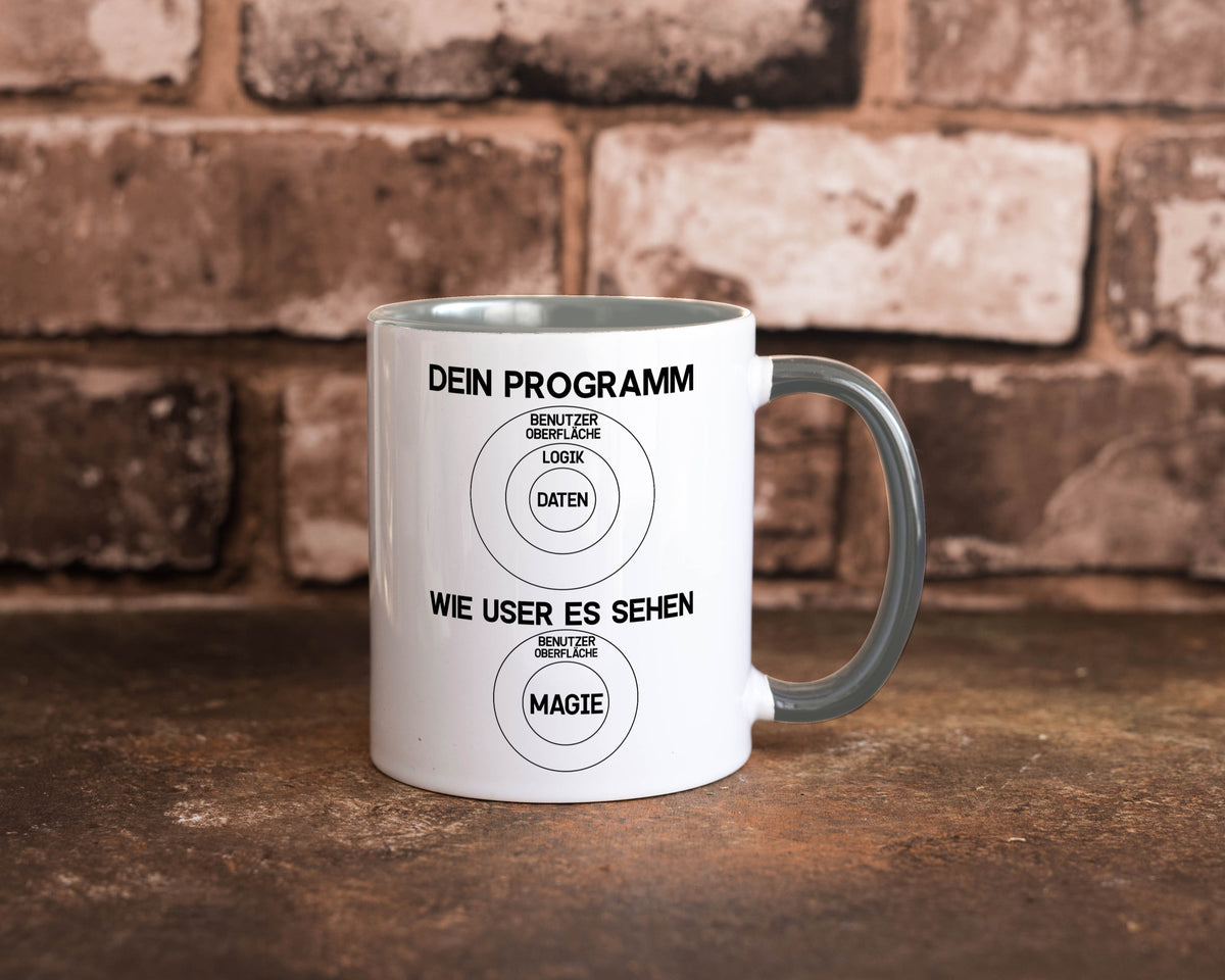 Wie User dein Programm sehen | Programmierer Magie Witz Geschenkidee Humor Tasse