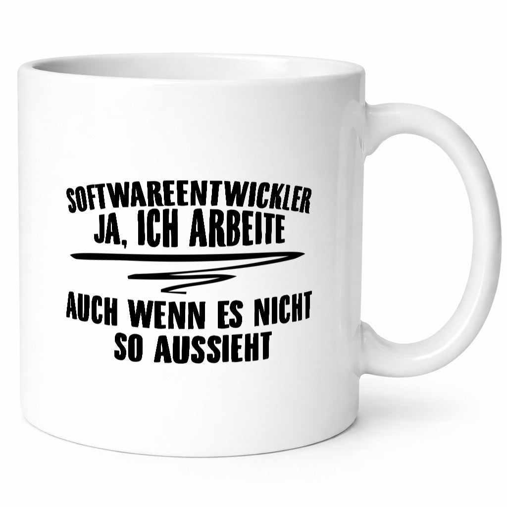 Ich arbeite, sieht nicht so aus | Softwareentwickler IT lustiger Spruch