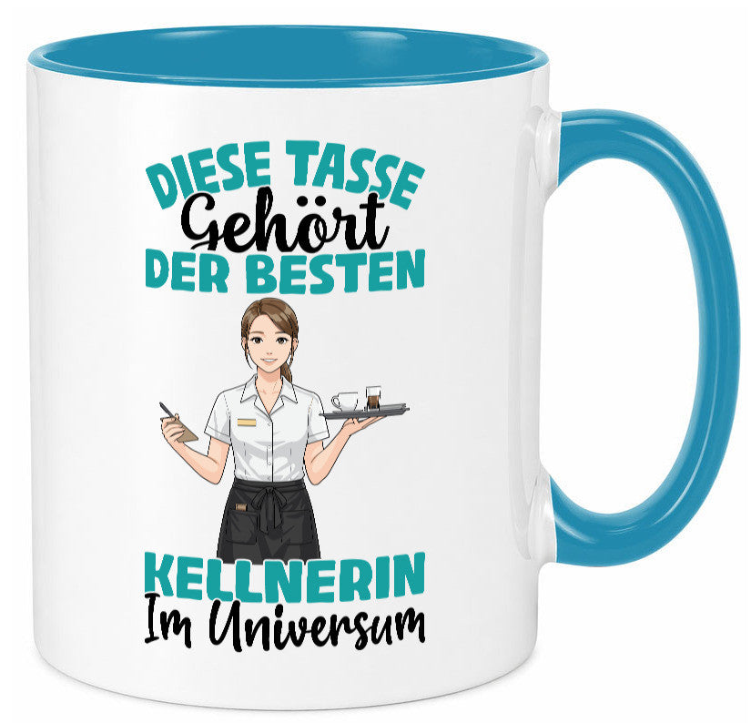 Im Universum: Kellnerin | Beruf kellnern Bedienung Geschenkidee Arbeit Kollegen