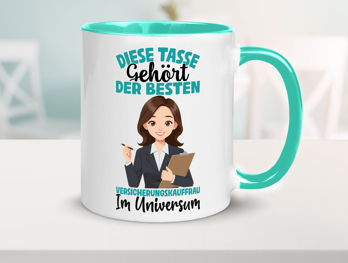 Im Universum: Versicherungskauffrau | Kauffrau lustig Humor Geschenkidee Tasse