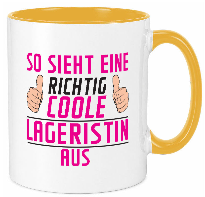 Richtig Coole Lageristin | Beruf Lager Arbeiterin Humor Arbeit Kollegen Büro Tasse