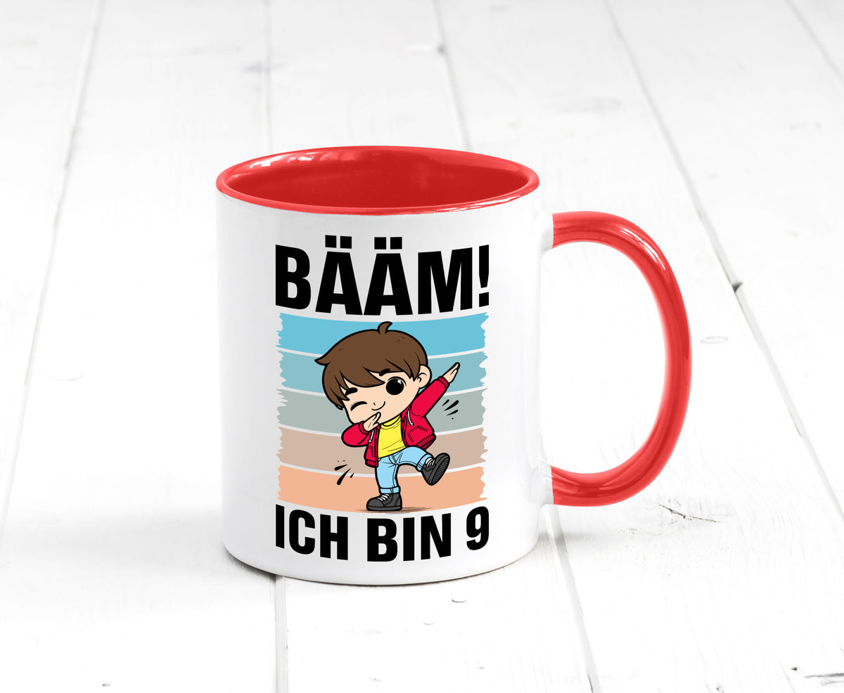 9. Geburtstag | Ich bin 9 Jahre Bäääm Dabbing Kind lustig Geschenkidee Geschenk Tasse