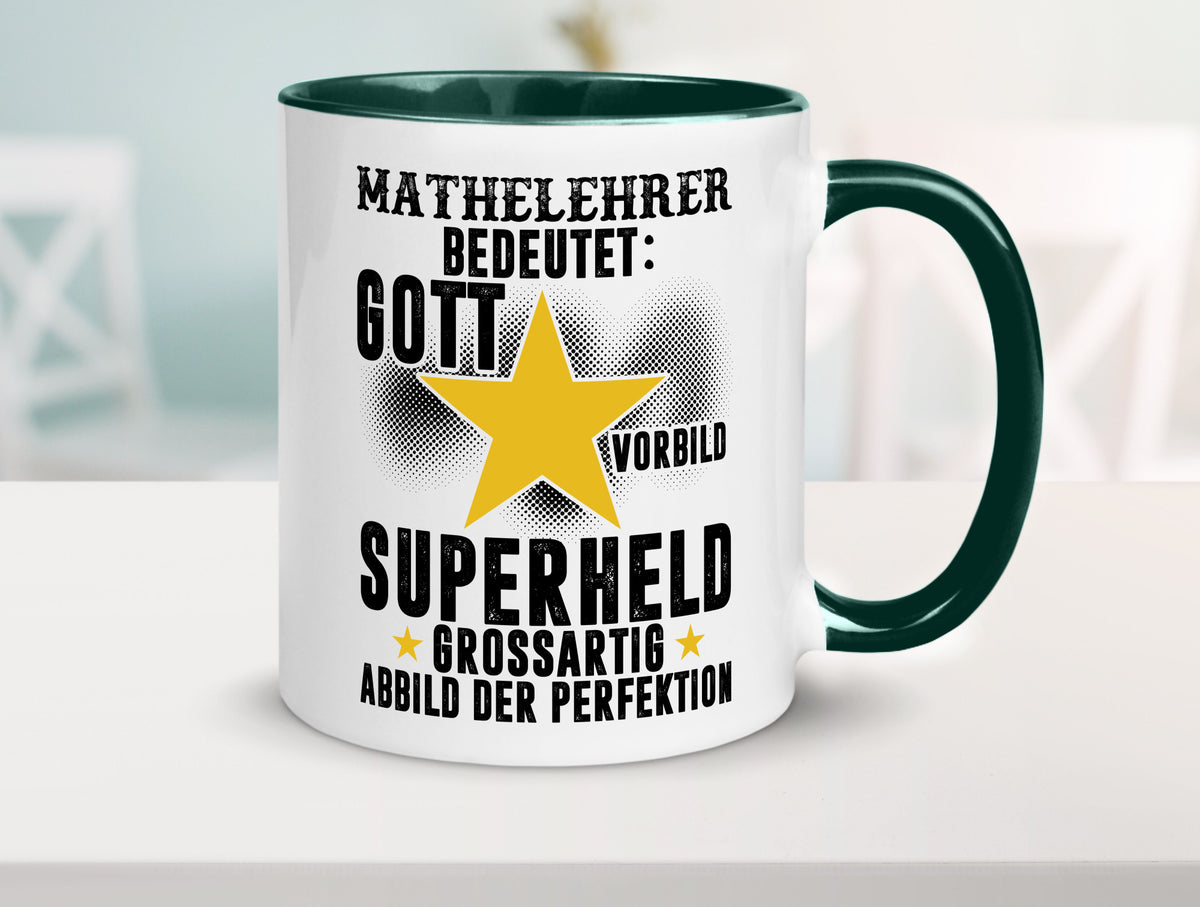 Bedeutung von Mathelehrer | Lehrer Mathe Humor Geschenkidee Tasse