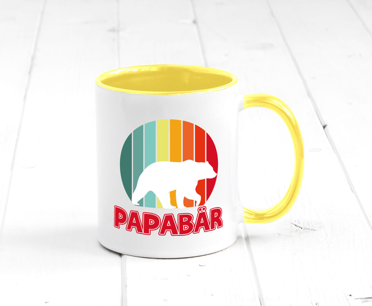 Papabär | Papa Tasse Vater Vatertag Bär lustiger Spruch Geschenk Familie