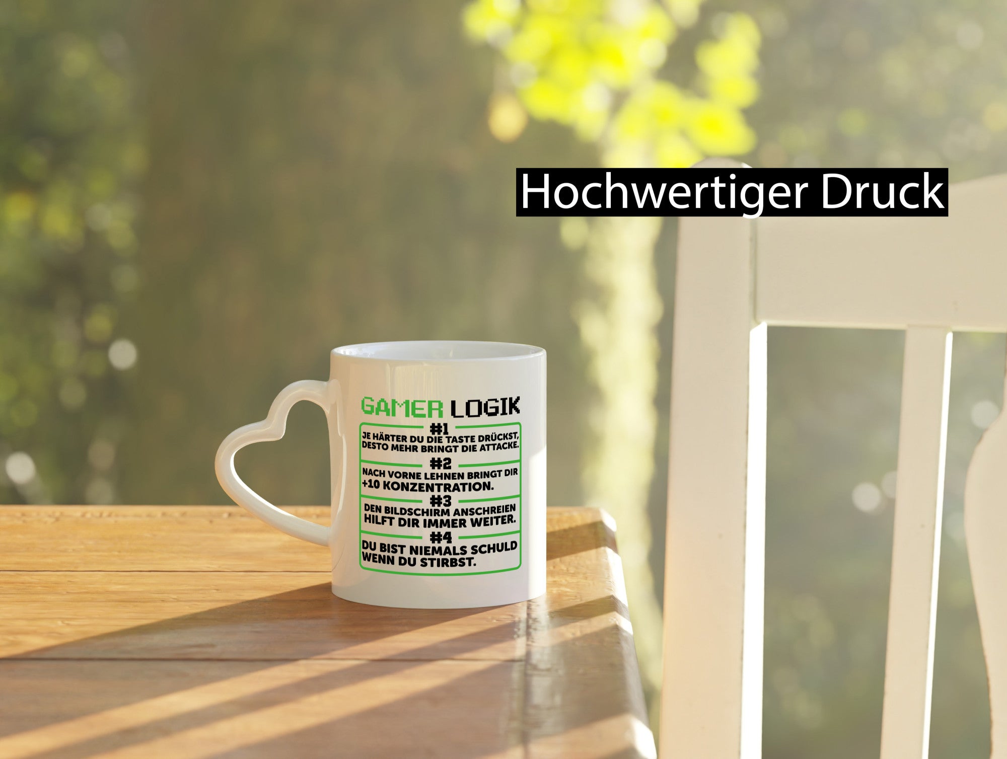 Gamer Logik | Zocker Spruch Gaming Humor lustig Geschenkidee Tasse
