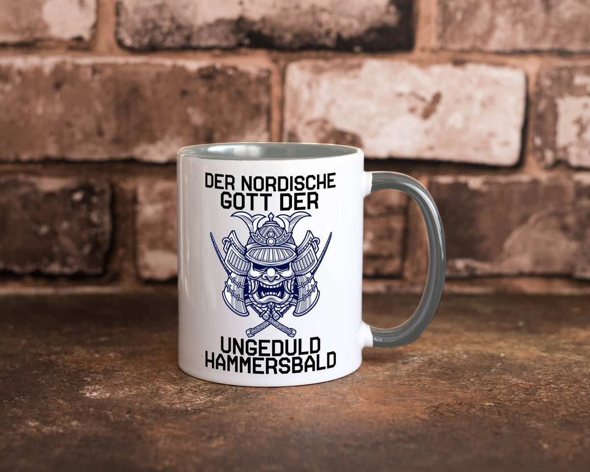 Nordischer Gott der Ungeduld | Mythologie Wikinger lustig Humor Geschenkidee Tasse