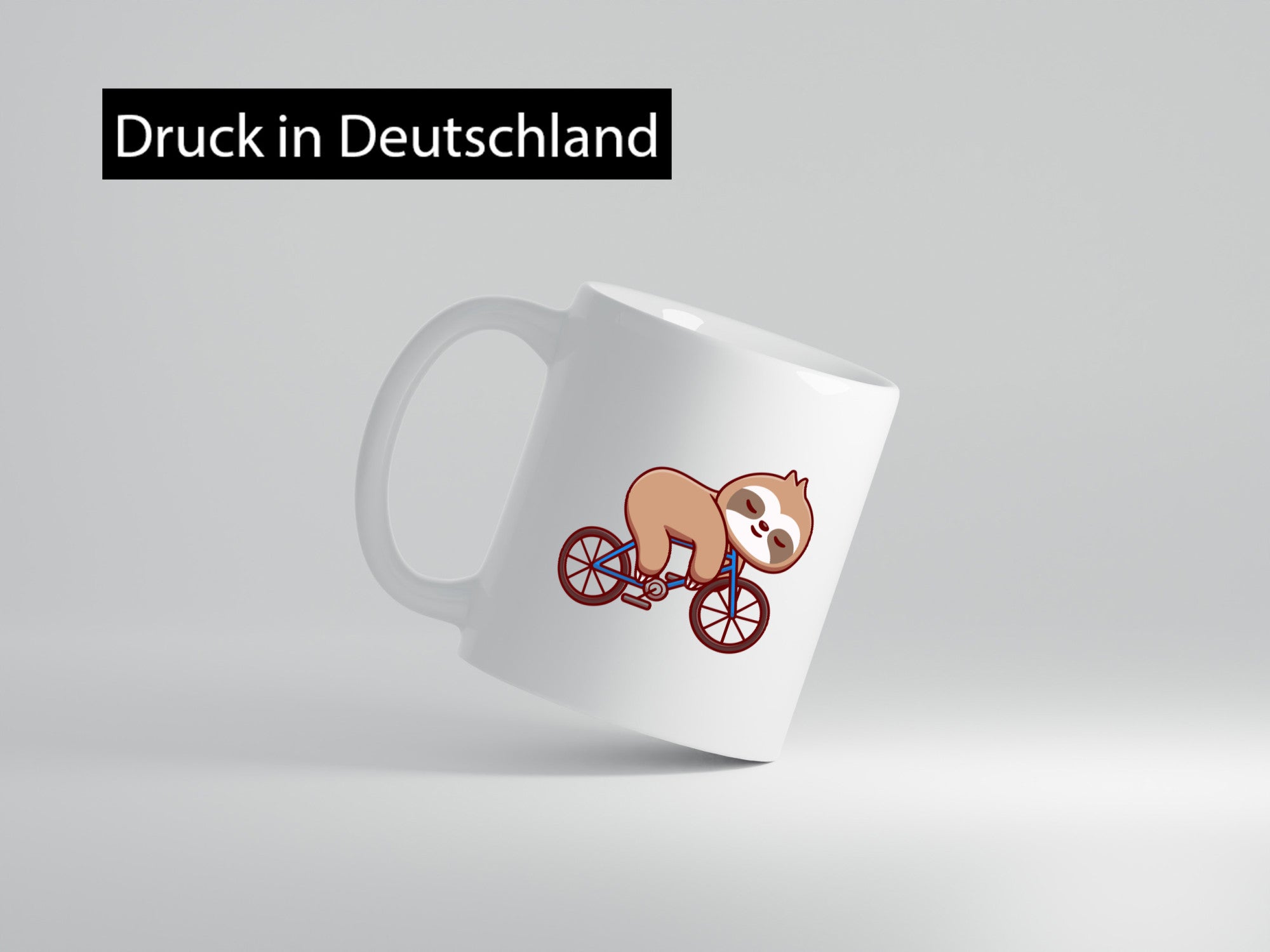 Faultier Tasse | Fahrrad Sportmuffel Fahrradmotiv lustig Tierliebhaber Humor