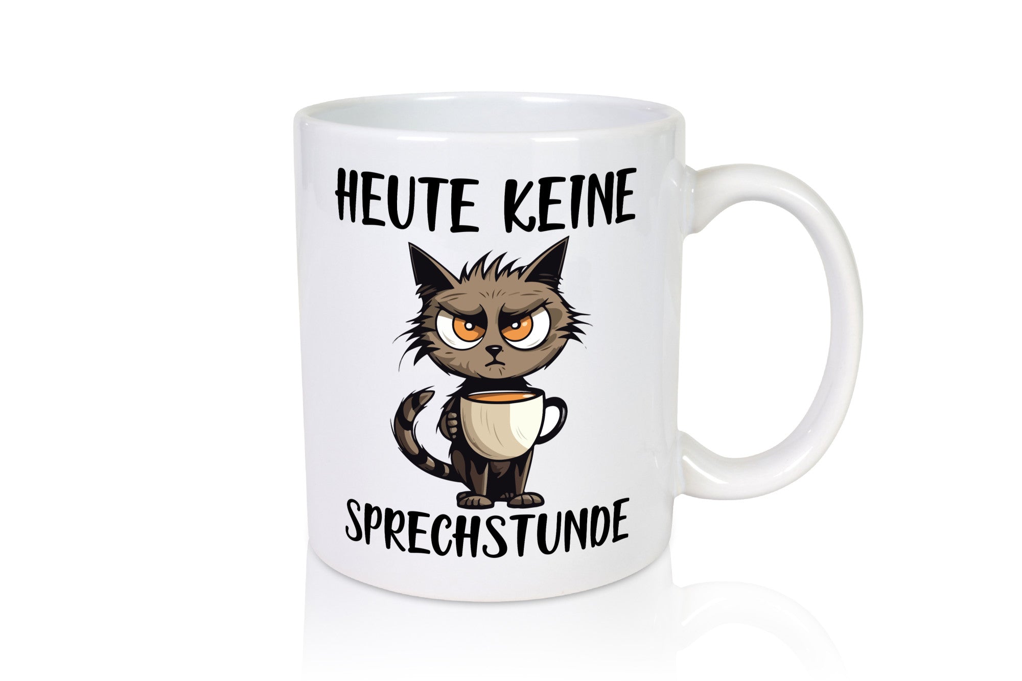 Heute keine Sprechstunde | Katze mit Tasse lustig Tierliebhaber Humor Geschenk