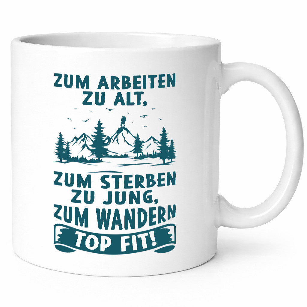 Arbeiten zu alt, Sterben jung, Wandern topfit | Berge lustig Arbeit Kollegen