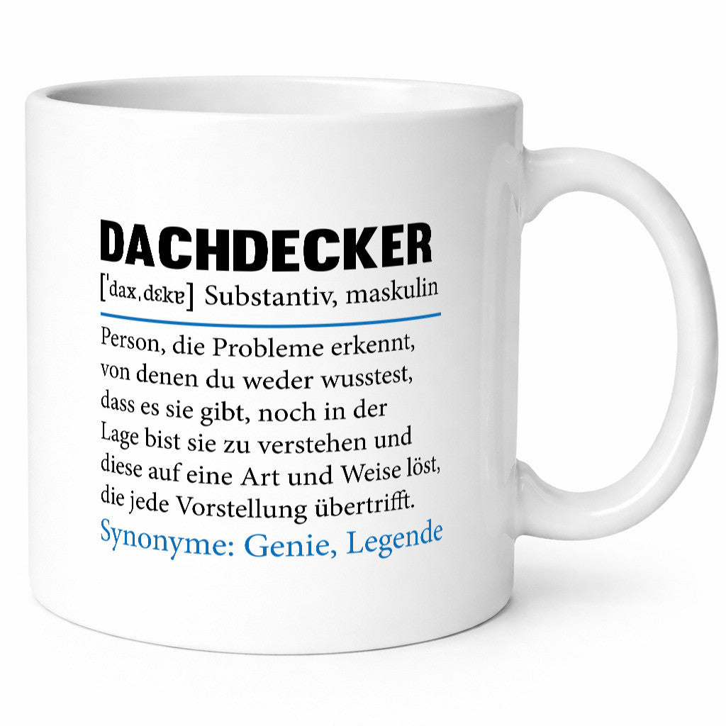 Dachdecker | Meister Beruf Dachbau Hausbau Geschenkidee Arbeit Kollegen Büro