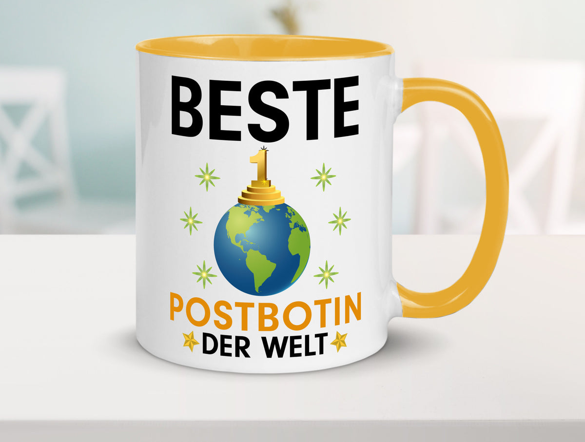 Welt Beste Postbotin | Beruf Post Briefträger Humor Arbeit Kollegen Büro Tasse