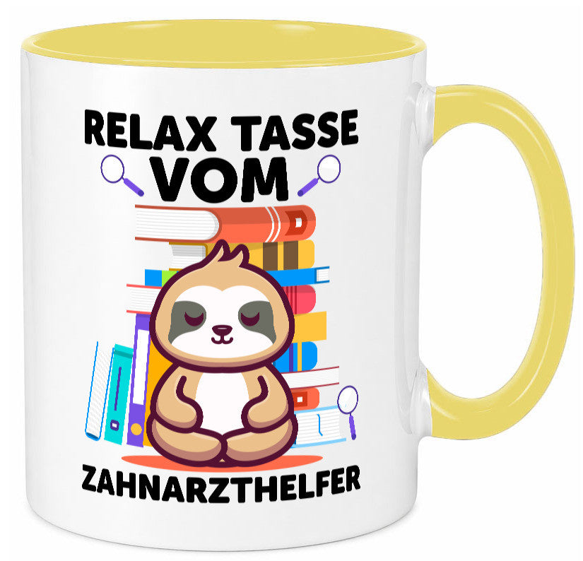 Relax Tasse: Zahnarzthelfer | Zahnmedizin lustig Humor Geschenkidee Geschenk