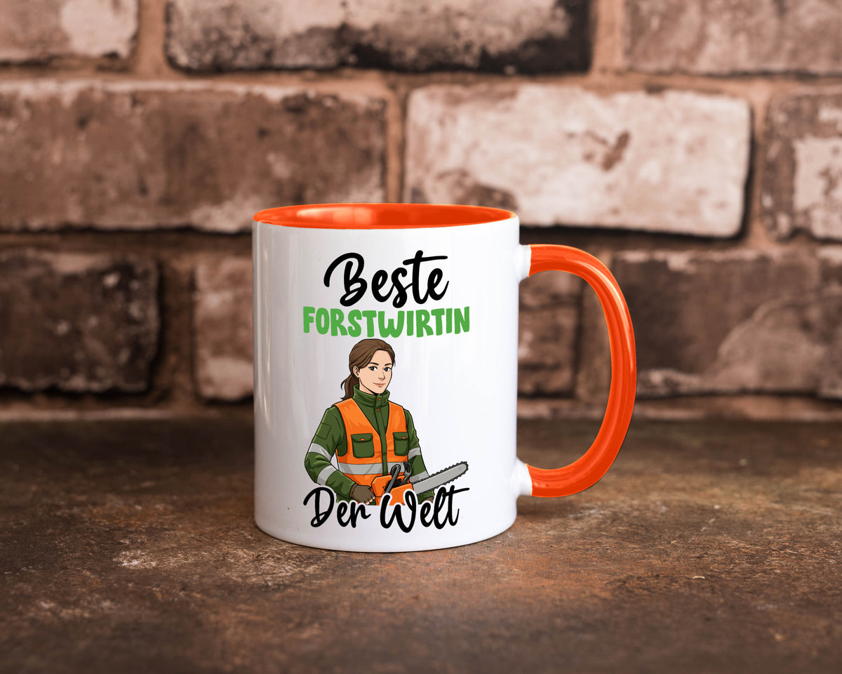 Beste Forstwirtin | Forst Wirtin v2 lustig Humor Geschenkidee Geschenk Tasse