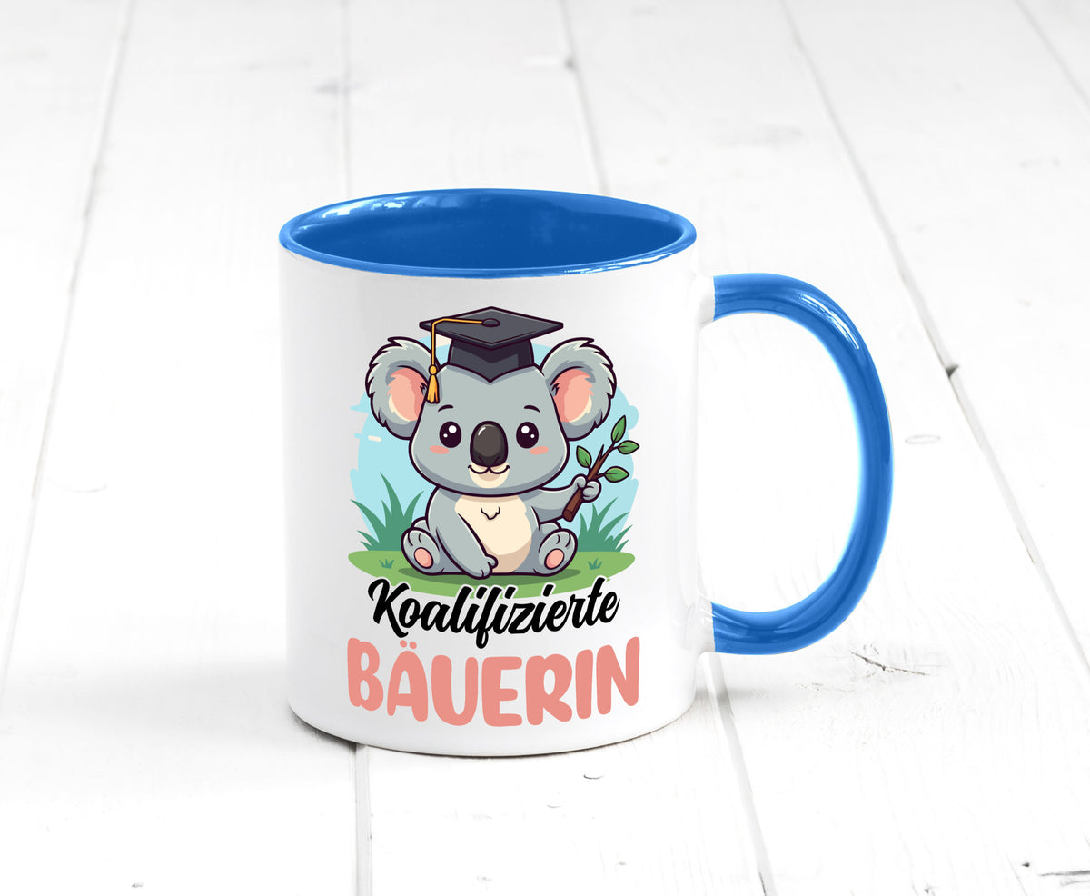 Koalifizierte Bäuerin | Bauernhof Landwirtschaft lustiger Spruch Geschenk Humor Tasse
