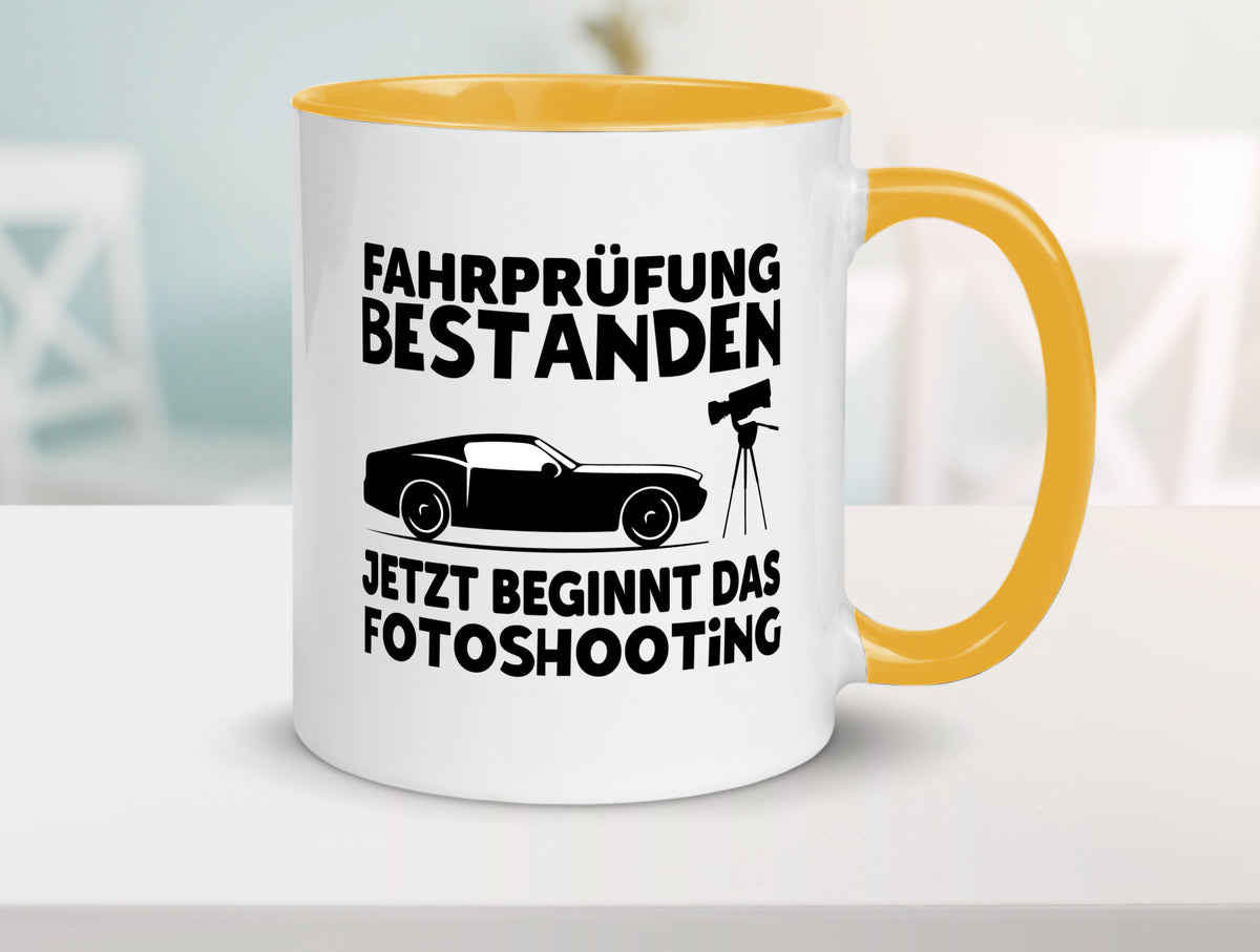 Fahrprüfung bestanden | Autofahren Führerschein Geschenk Humor Geschenkidee Tasse