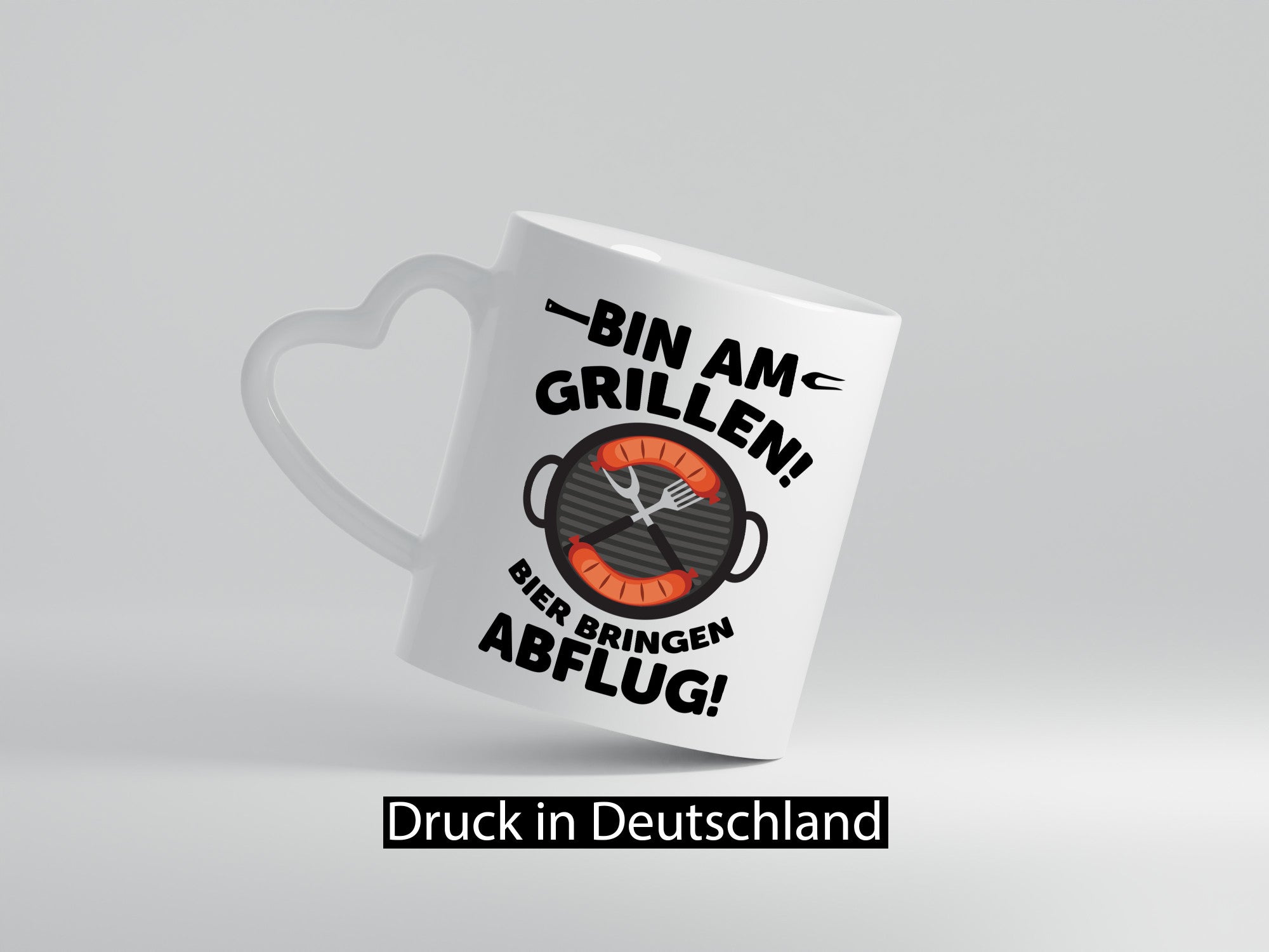 Bin am Grillen! Bier bringen und abflug | Grillmeister lustiger Spruch Geschenk
